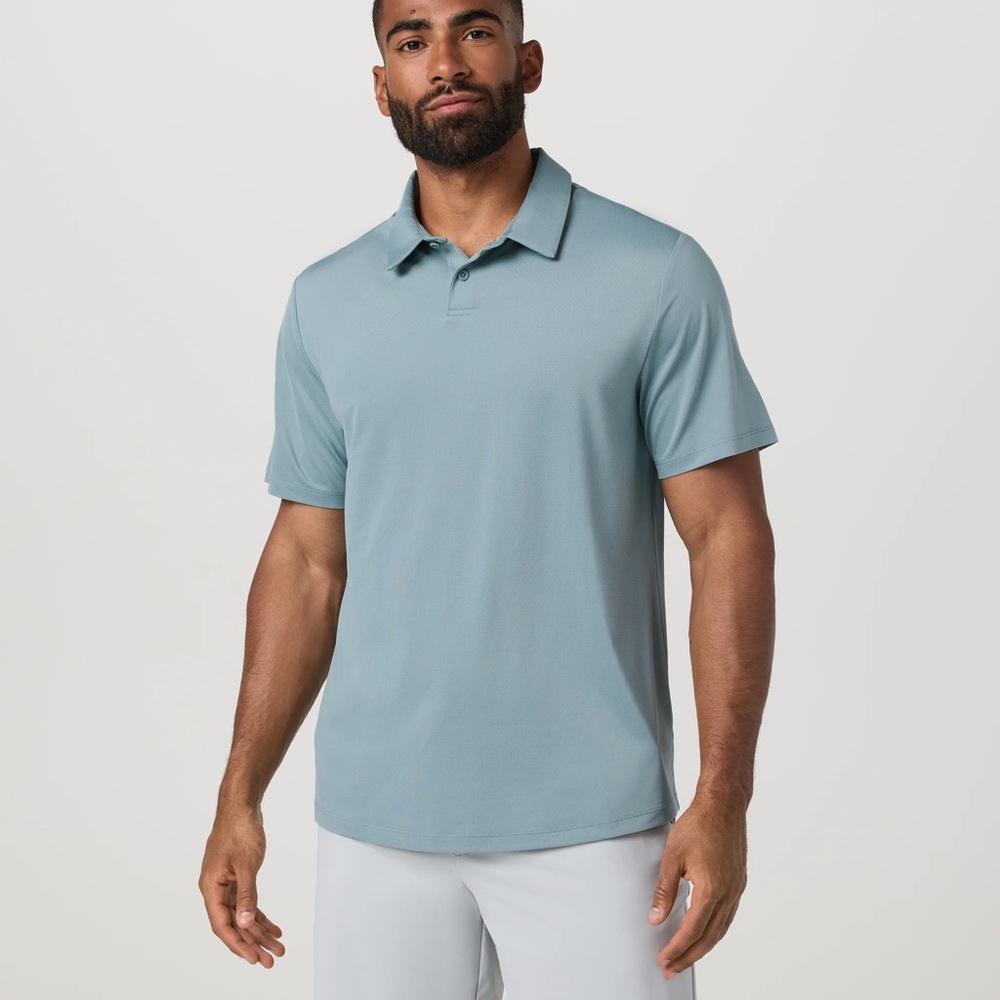 Vuori Men's Sky Blue Polo Shirt